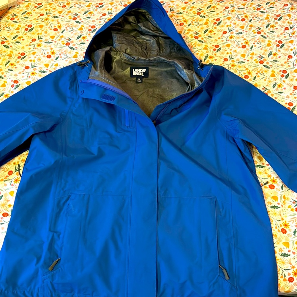 Blue Land’s End BRAND NEW NWOT Plus-size Rain Jacket
